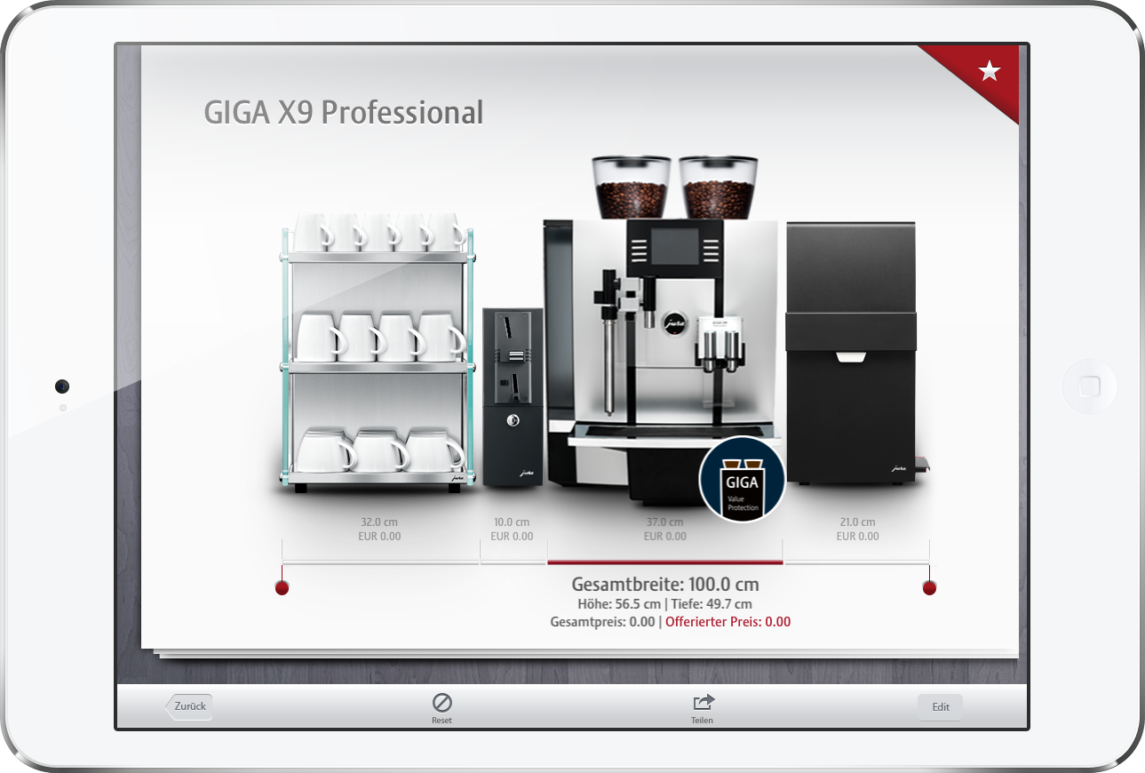 Jura coffee machines, Configurator, Jura Elektroapparate AG, iPhone development, Apps, App programming, Switzerland, Xcode, Objective-C, Games, Weblooks